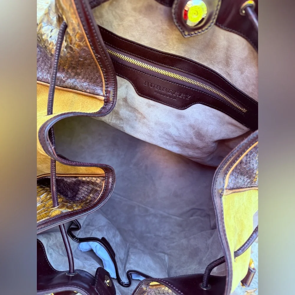 The Burberry Python Pattern Crossbody - Picture 4 of 9